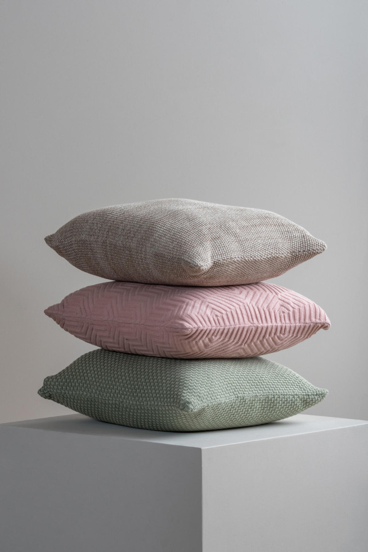 KISSEN Honeycomb Rosa 45/45/15 cm - Pink, Textil (45/45cm) - Present Time