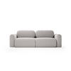 SOFA mit Schlaffunktion Thekla, Hellgrau - Hellgrau, Textil (246/70/100cm) - Fedve