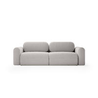 SOFA mit Schlaffunktion Thekla, Hellgrau - Hellgrau, Textil (246/70/100cm) - Fedve