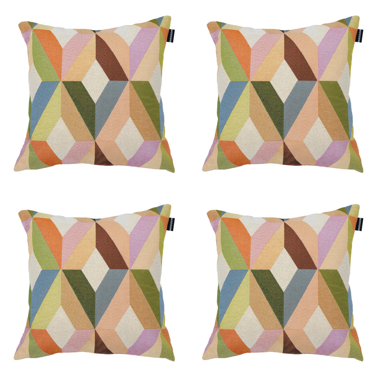 DEKORATIONSKISSEN Madison Home - Mehrfarbig - 45/45/10 cm - 4er-Set - Multicolor, Textil (45/45cm) - Madison