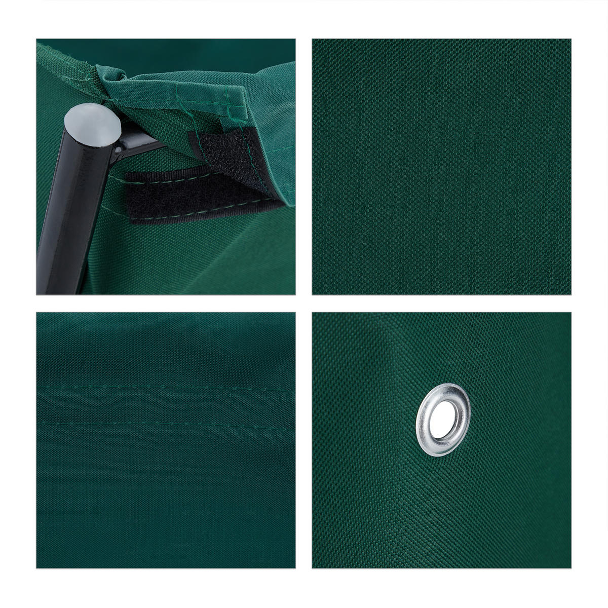 HOCHBEET - Multicolor, Textil/Metall (65/80/40cm) - Relaxdays