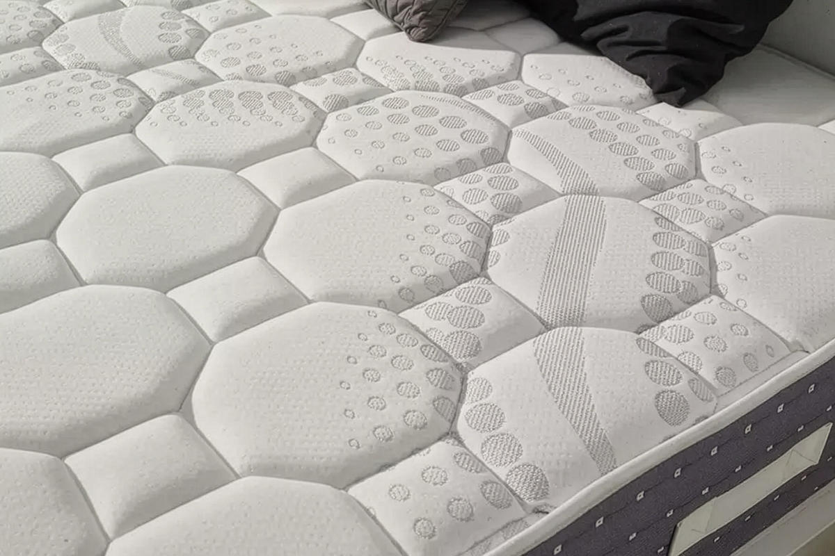 MATRATZE Grand Spring Hotel - 200X200 cm- Härtegrad H3/H4 - Grau, Textil (200/200cm) - Moonia