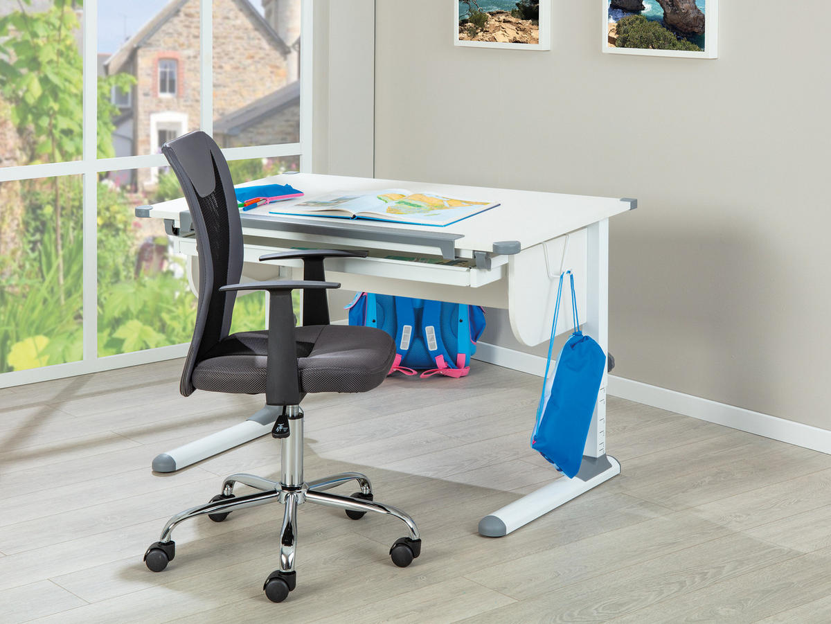 SCHREIBTISCH Weiß - Weiß, Holzwerkstoff (110/55/68cm) - ebuy24