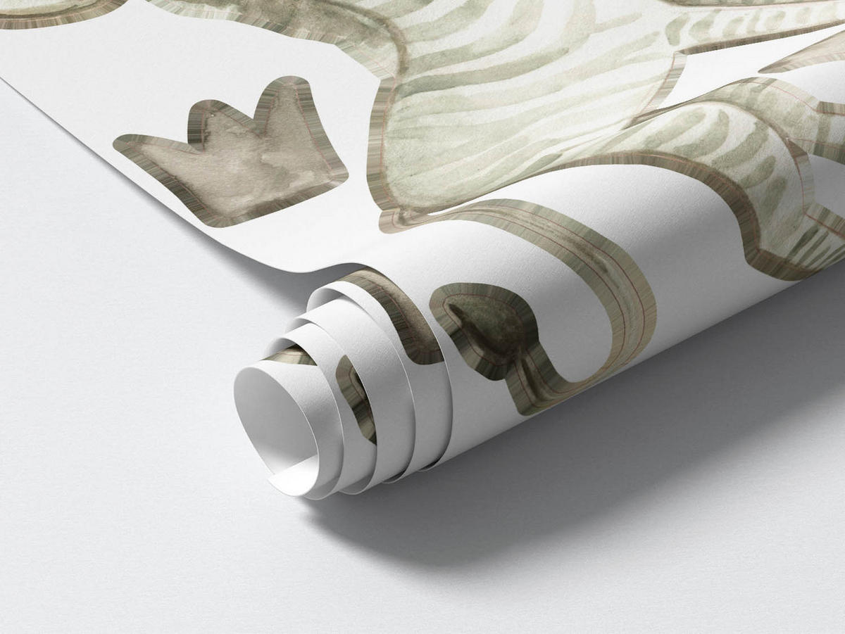 WANDAUFKLEBER 130x206cm - Wilde Safari - Multicolor, Kunststoff (130/206/0.1cm) - Wallfluent