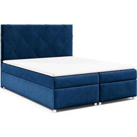 BOXBETT Trinity K-7 Bonellfederkern inkl. Topper - Blau, Holz/Holzwerkstoff (160/200cm) - Best For Home