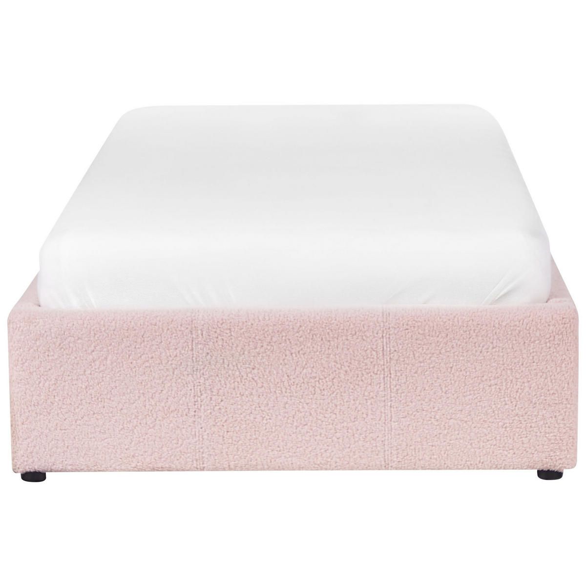 POLSTERBETT Rosa 90-200 cm Dinan - Pink, Holz/Textil (90/200cm) - Beliani