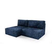 ECKSOFA Natalia Xs - Dunkelblau, Holzwerkstoff/Textil (149/210cm) - Fun Möbel