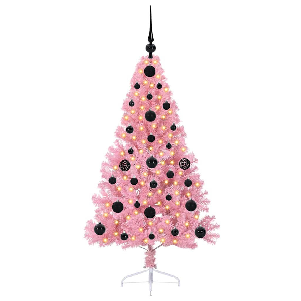 vidaXL Weihnachtsbaum Rosa 120 cm