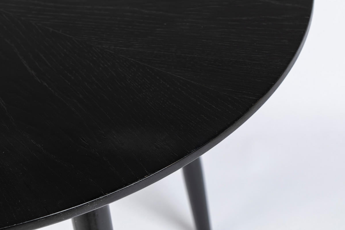 ESSTISCH Fabio - Schwarz - 100/100/75 cm - Schwarz, Holz (100/100/75cm)
