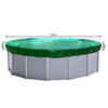 POOLABDECKUNG Rund Planenmaß Ø 610 cm für Pool 500-550 cm Grün - Grün, Kunststoff (610/610cm) - QUICK STAR