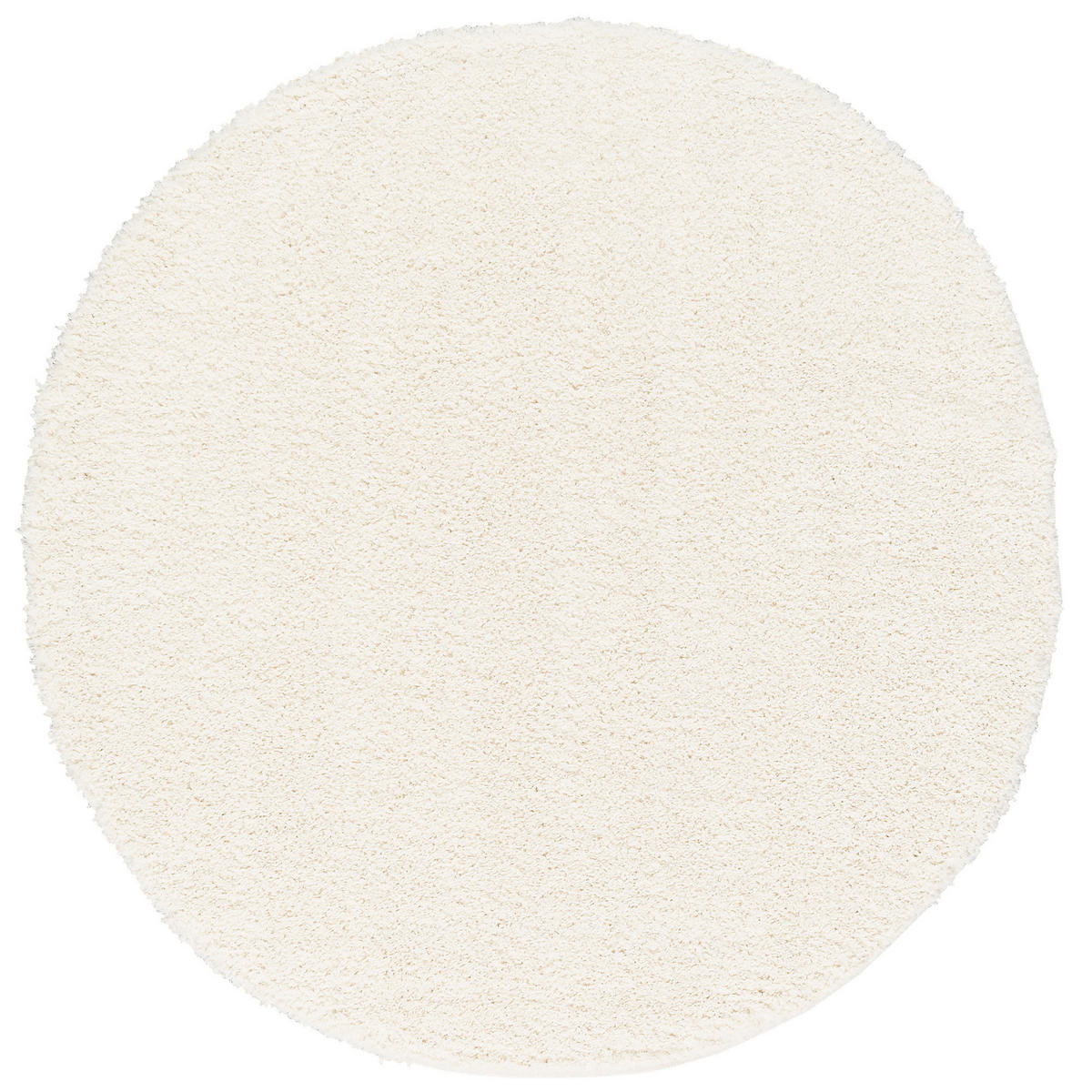 HOCHFLOR LANGFLOR TEPPICH ALOHA RUND - Weiß, Textil (120/120cm) - Pergamon