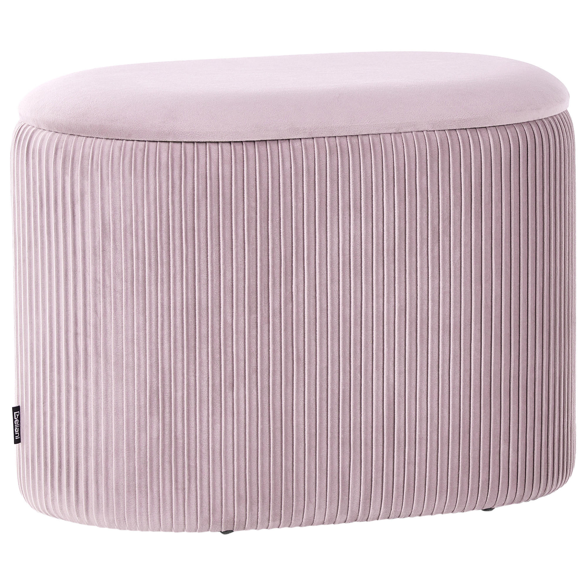 POUF Richland 35/55/41 cm - Pink, Textil (55/41/35cm) - Beliani