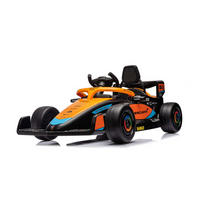 ELEKTROAUTO Formel 1 McLaren orange schwarz Fernbedienung Gurt MP3-Anschluss - Schwarz, Kunststoff (115/67/50cm) - Chipolino