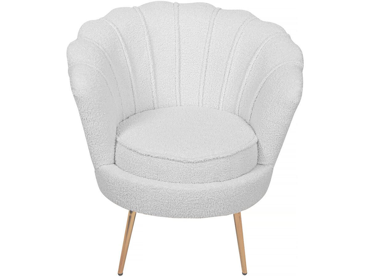 SESSEL Floria Weiß - Weiß, Textil/Metall (75/77.5/68cm) - Habitat Garten
