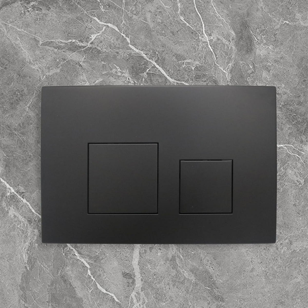 WC-SPÜLTASTE – Kompatibel mit Geberit Sigma 01, 20, 30 und UP300/320 Spülkästen – Schwarz - Schwarz, Metall (30.8/5.5/15.5cm)