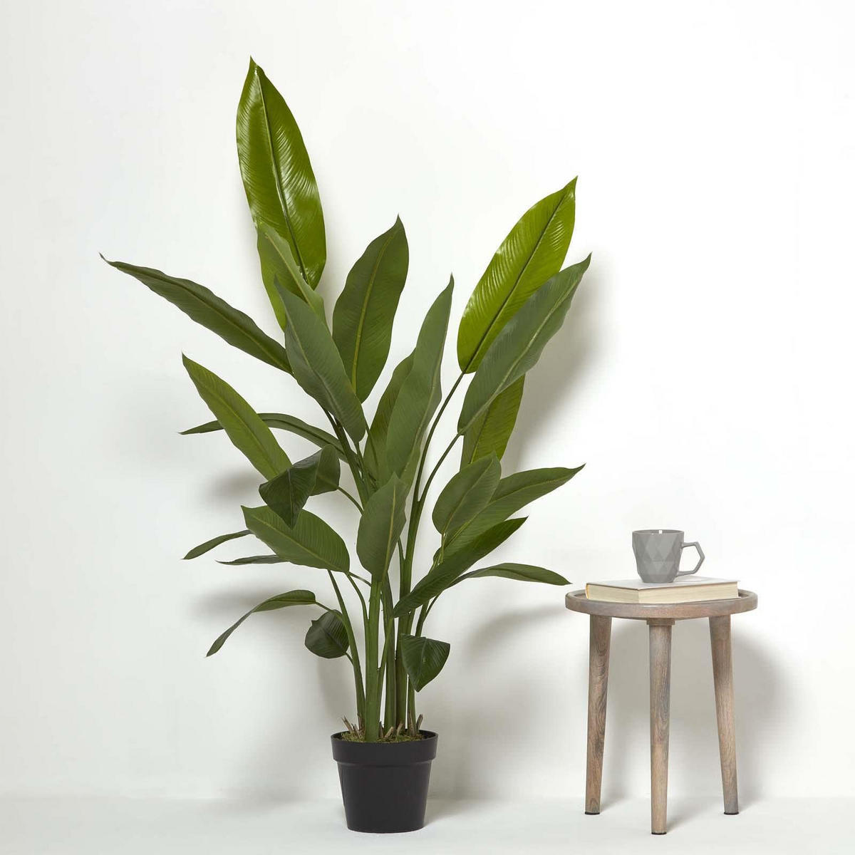KUNSTPFLANZE Heliconia, 140 cm - Grün, Kunststoff (140cm) - Homescapes