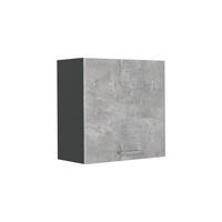 DULAP DE PERETE R-Line, beton/antracit, 60 cm cu 1 ușă - antracit/gri, compozit lemnos (60/60/31cm) - Vicco