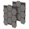 AKUSTIKPANEEL Echtholz 2er Set Grau Hexagon - Grau, Holzwerkstoff (2.1/81.1/66.6cm) - ML-DESIGN