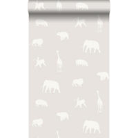 TAPETE Tiere 53 cm x 10.05 m - Grau, Papier (53/0.1cm) - Origin Wallcoverings