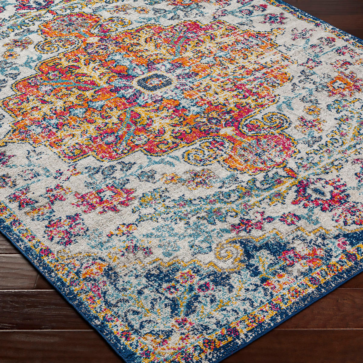 VINTAGE-TEPPICH 95/150 cm Mehrfarbig - Orange, Textil (95/150cm)