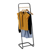 KLEIDERSTÄNDER - Schwarz, Metall (41/140/41cm) - Relaxdays