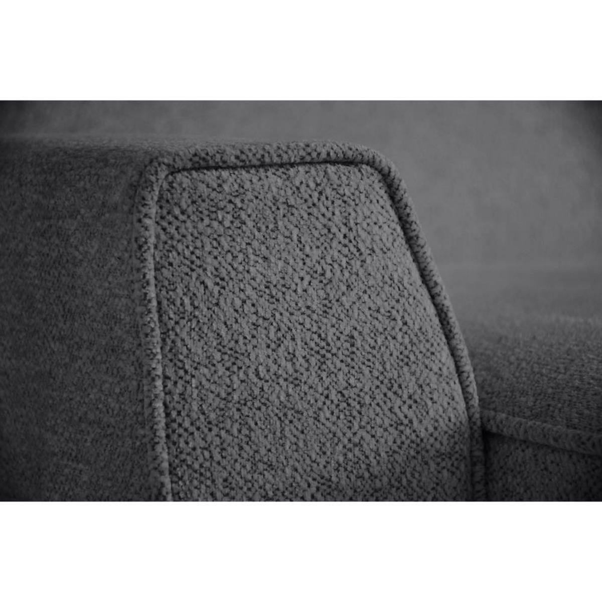 ECKSCHLAFSOFA Teramo dunkelgrau - Dunkelgrau/Schwarz, Kunststoff/Textil (235/150cm) - Beautysofa