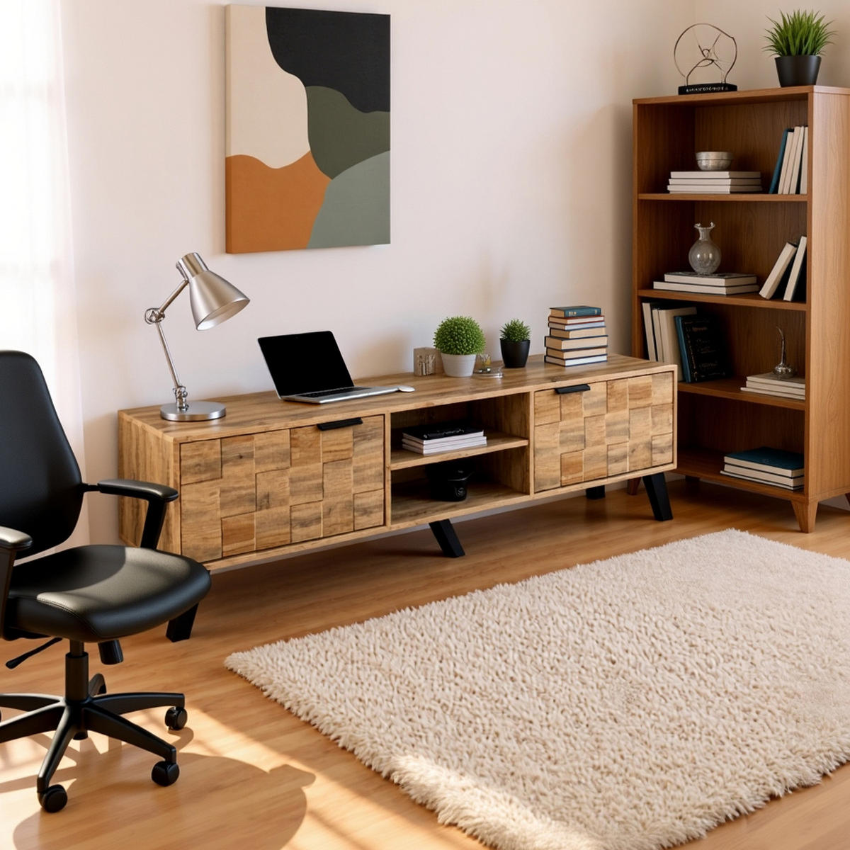 LOWBOARD Braun 160.5/36.5/45 cm - Braun, Holzwerkstoff (36.5/45/160.5cm) - Urban Meuble