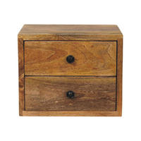 SKŘÍŇ Quad - hnědá, dřevo (30/24/25cm) - Artisan Furniture