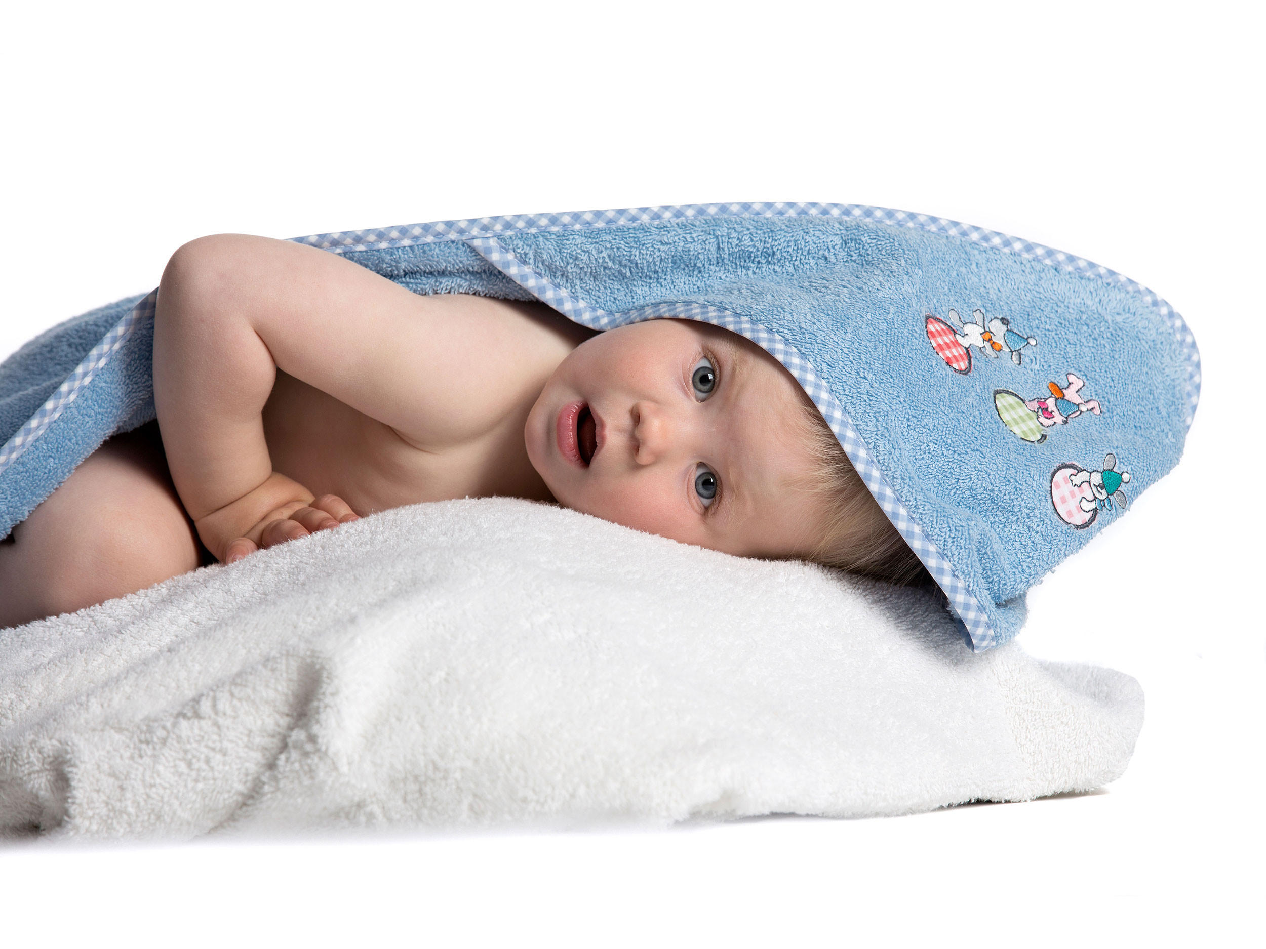 HANDTÜCHER, 100x100 cm, 100% Baumwolle, Blau - Hellblau, Textil (100/100cm) - Zollner