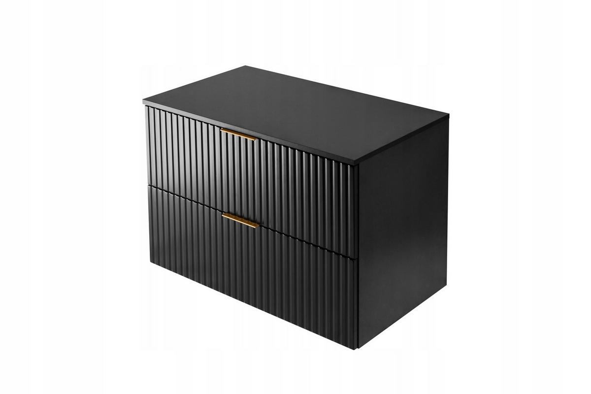 WASCHBECKUNTERSCHRANK FLOW + Platte Eiche Craft 80/57/46 cm - Eichefarben, Holzwerkstoff (80/57/46cm) - Rodan