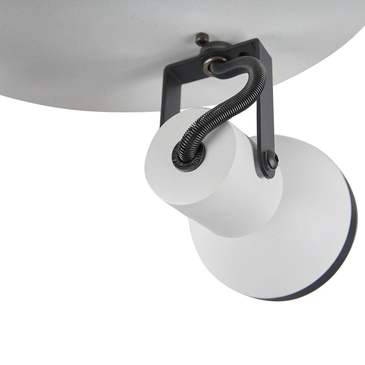 DECKENLEUCHTE Baro 21/21/12 cm - Weiß, Metall (21/21/12cm) - Beliani