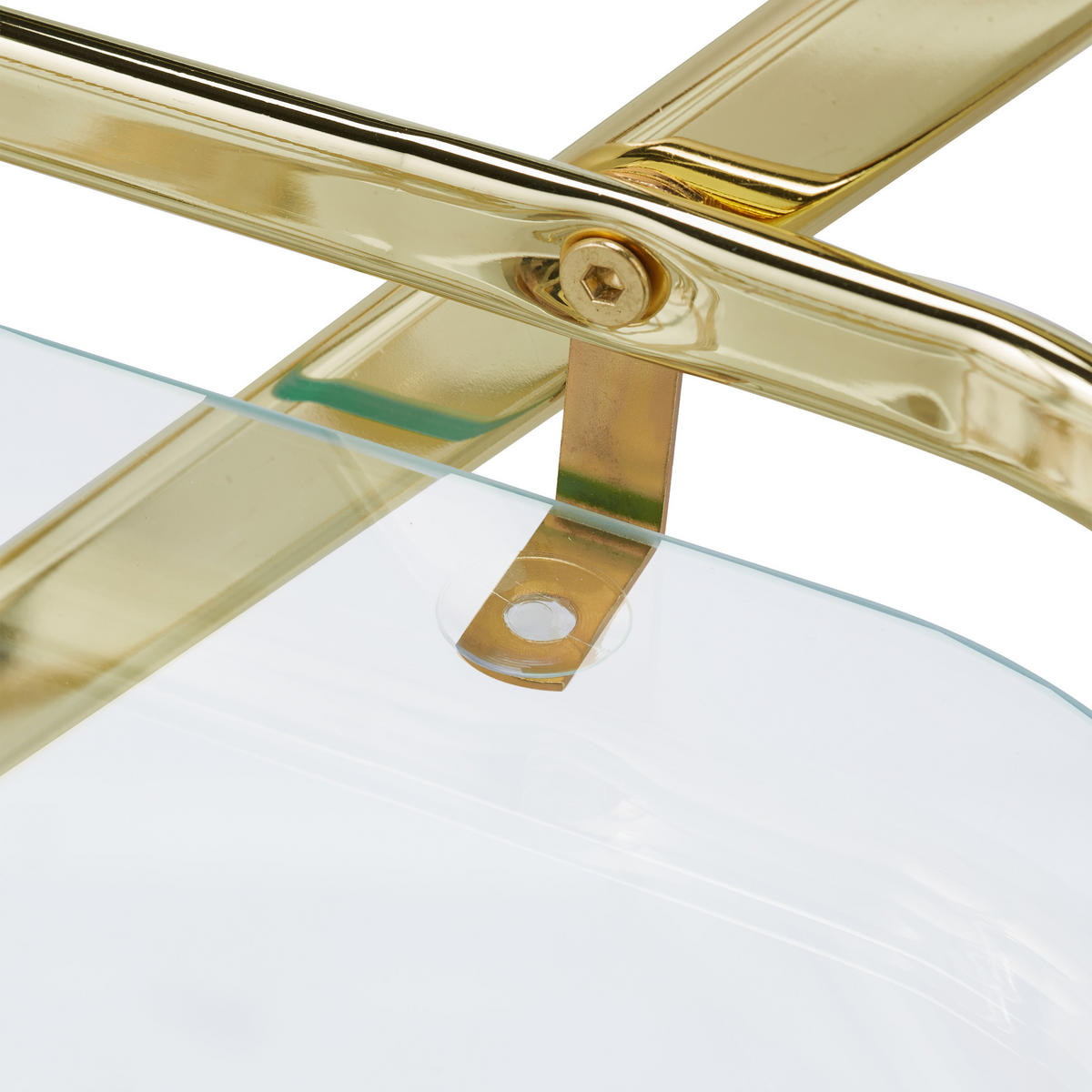 SERVIERWAGEN - Multicolor, Glas/Metall (43/80/85cm) - Relaxdays