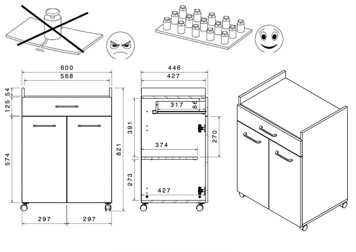 MINIKÜCHE grau, weiß, Set 2-teilig mit Buffet, Mehrzweckschrank - Weiß/Grau, Holzwerkstoff (140/180/45cm) - Parisot Meuble