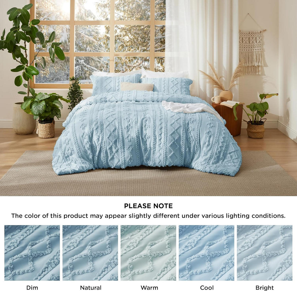 BETTBEZUG (230 x 230 cm) + zwei Kissenbezüge (51 x 76 cm) – Blau - Blau, Textil (230/230cm)
