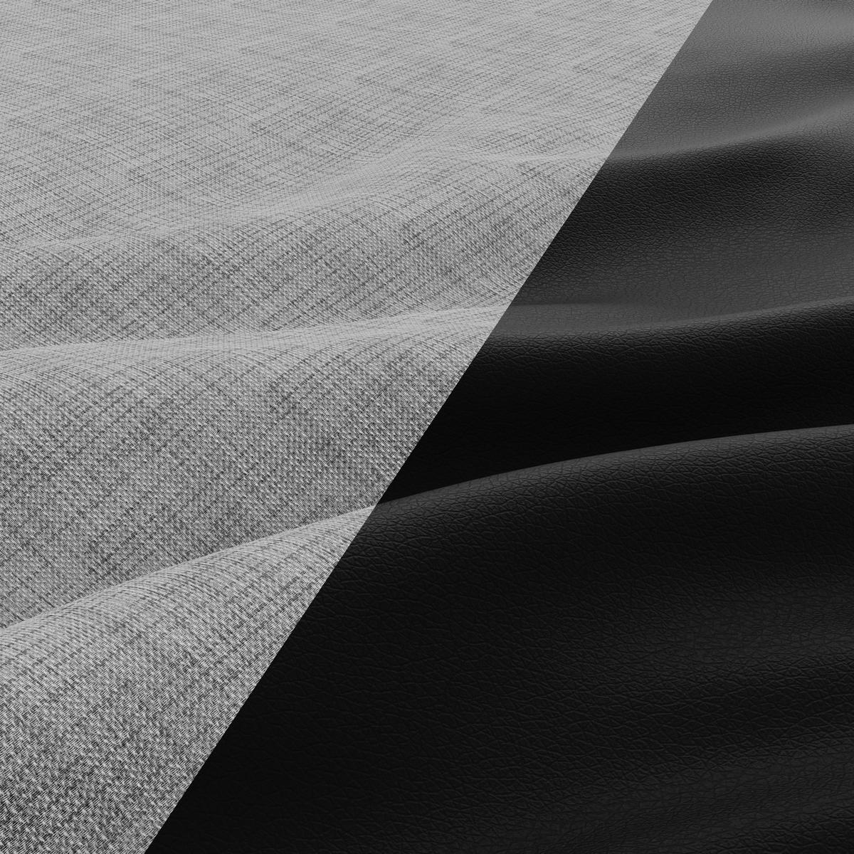 SOFA 2-SITZER MIT SCHLAFFUNKTION LUNA, Grau + Schwarz - Schwarz/Grau, Textil (148/90/87cm)