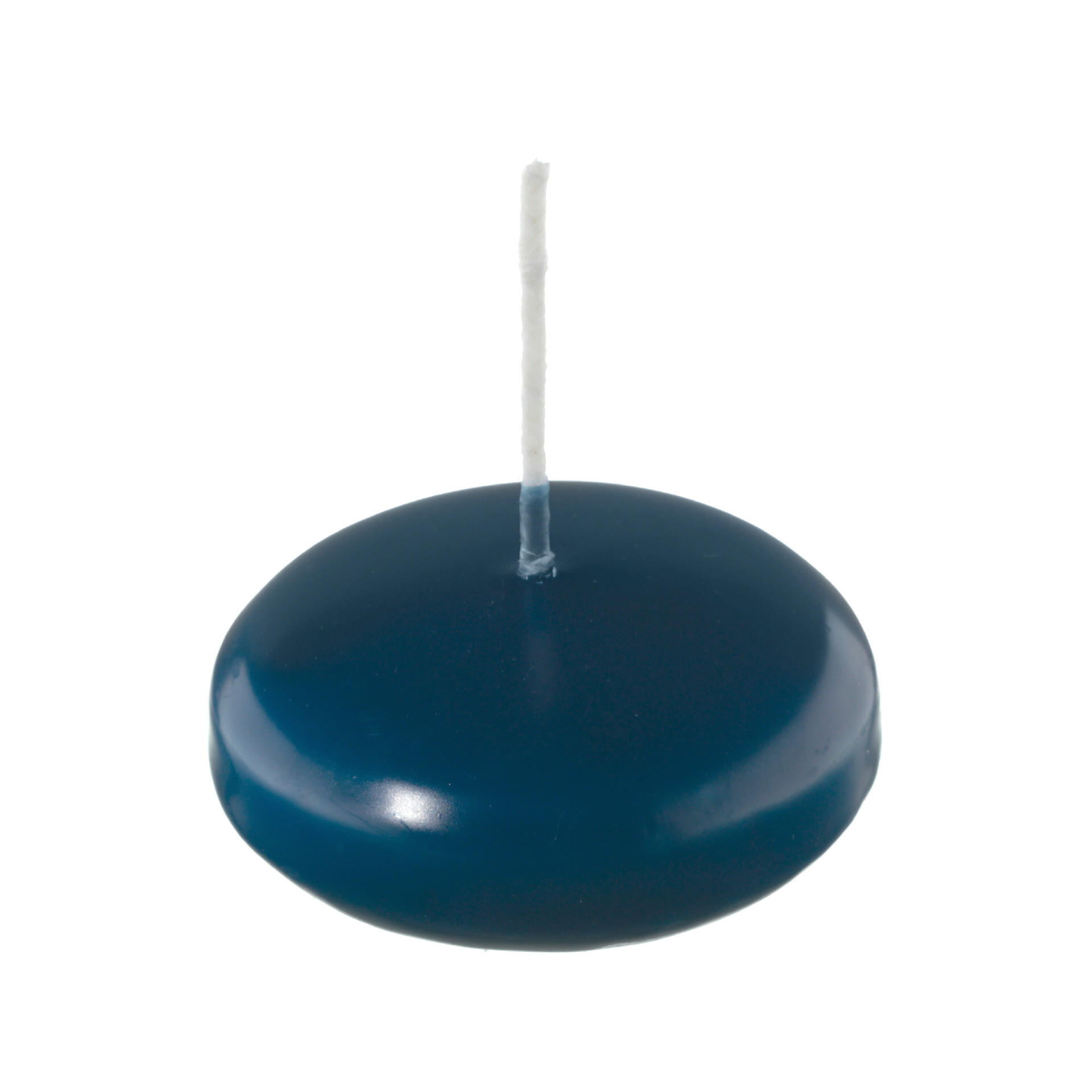 SCHWIMMKERZEN Petrol Blau 26 x Ø 42 mm, 40 Stück - Petrol, Paraffin (4.2/2.6/2.6cm) - Kopschitz Kerzen