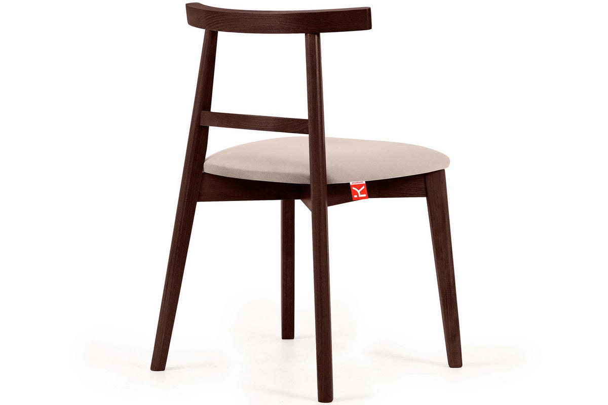ESSTISCHSTÜHLE LILIO 2 St Vintage, Creme / Mahagoni - Creme, Holz/Textil (47/76/45cm) - KONSIMO®