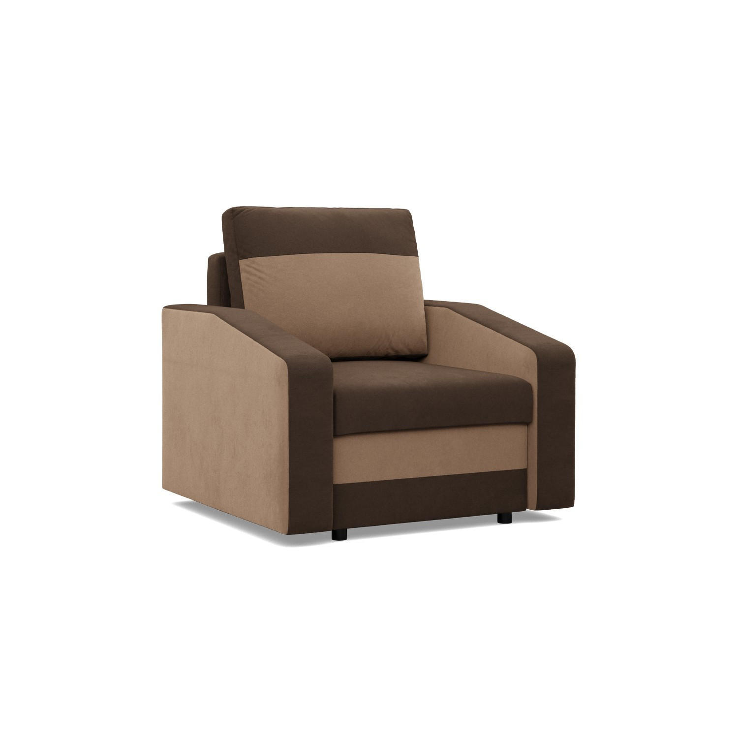 LOUNGESESSEL ORION, BONELL, Dunkelbraun + Braun - Braun, Textil (83/92/92cm)