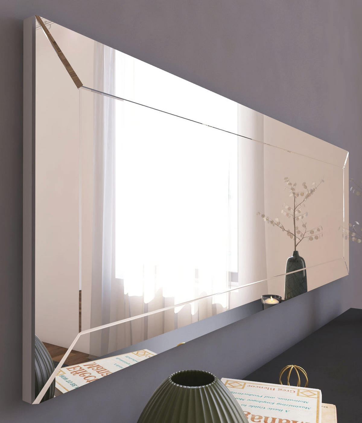 SPIEGEL Nady 40x120cm - Transparent, Holzwerkstoff (120/40/3.5cm) - moebel17