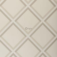 TAPETE geometrisches Motiv 52 cm x 10.05 m - Beige, Papier (52/1000cm) - Origin Wallcoverings
