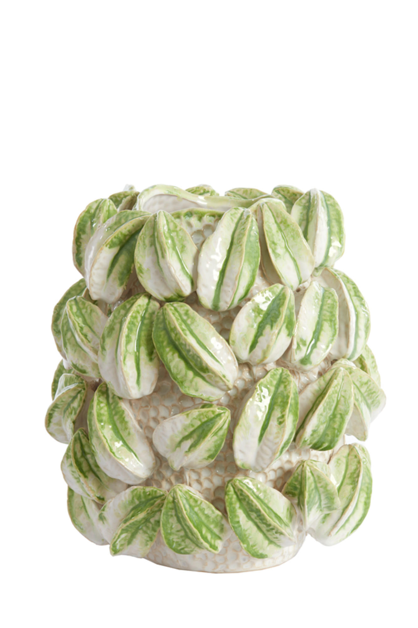 VASE Carambola Weiß Ø32/36,5 cm - Weiß, Keramik (36.5cm) - Light & Living