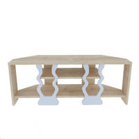 TV-ELEMENT Firal Hellbraun Weiß - Hellbraun/Weiß, Holzwerkstoff (35/41.8/110cm) - Decorotika