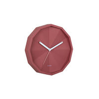 WANDUHR Firenze - Rot - Rot, Kunststoff (30.6/30.6/4.5cm) - Karlsson