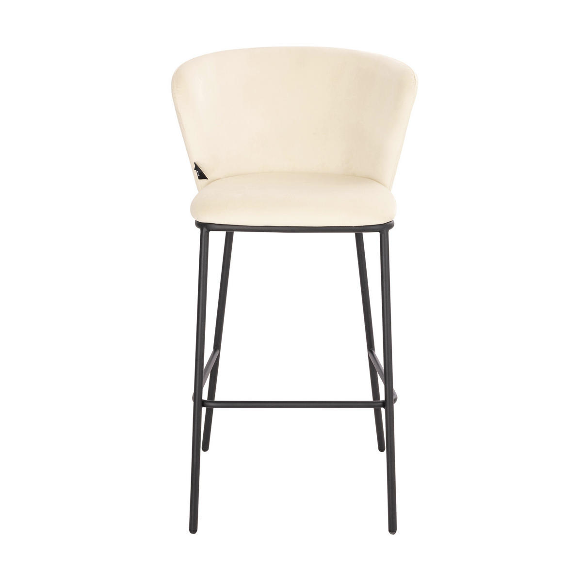 BARHOCKER KATE 2er Set Samt Beige - Beige, Textil (44/102/54cm) - SVITA