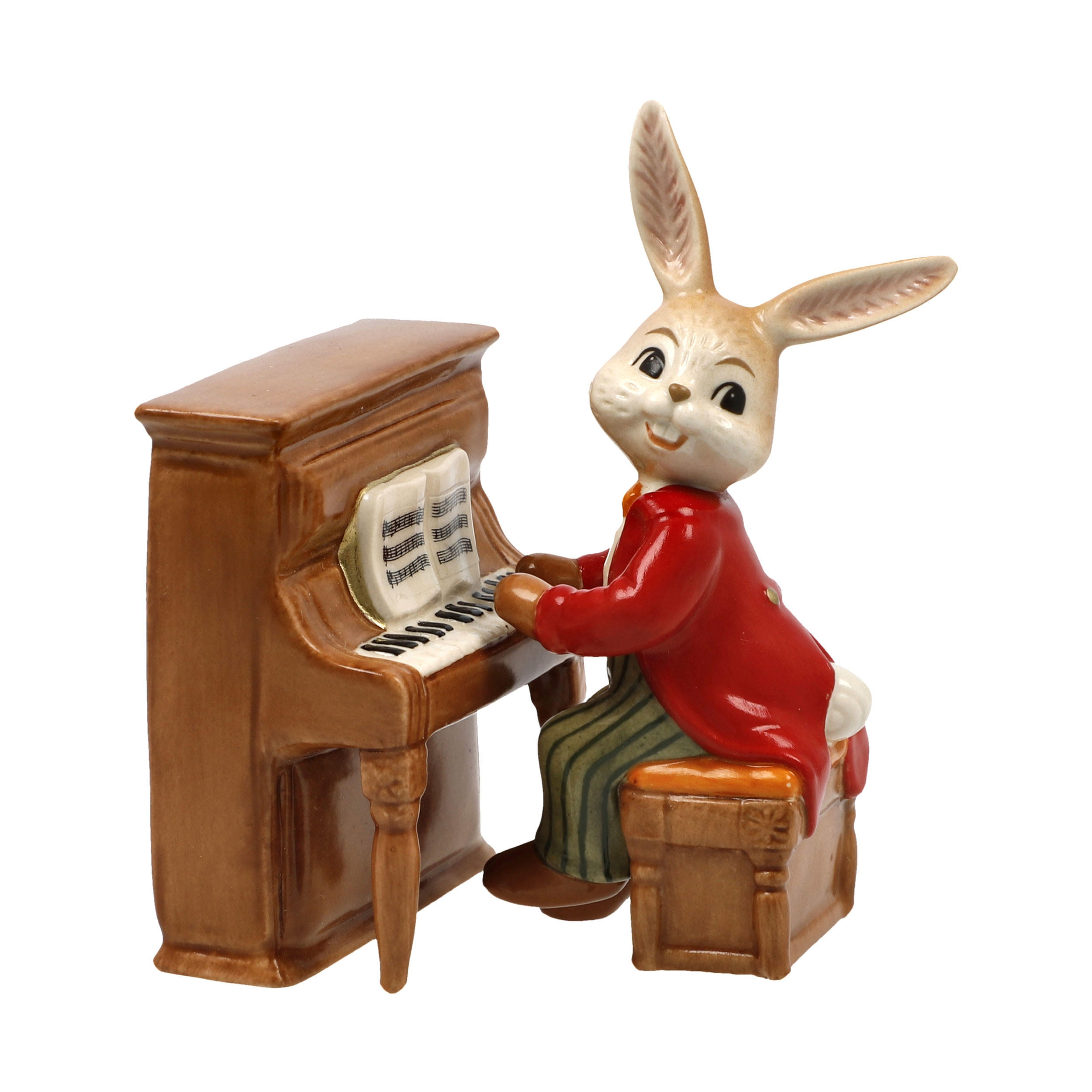 DEKOTIER Hase - Kleiner Virtuose, Steingut, Bunt, 9 cm - Multicolor, Keramik (7/9/6cm) - Goebel