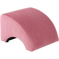 POLSTERHOCKER Kajsa Samtvelours rosé - Rosa, Kunststoff (52/37/54cm) - 58aufmkessel