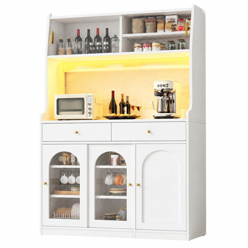 Meubliv Hochschrank Weiß 40x180x120 cm