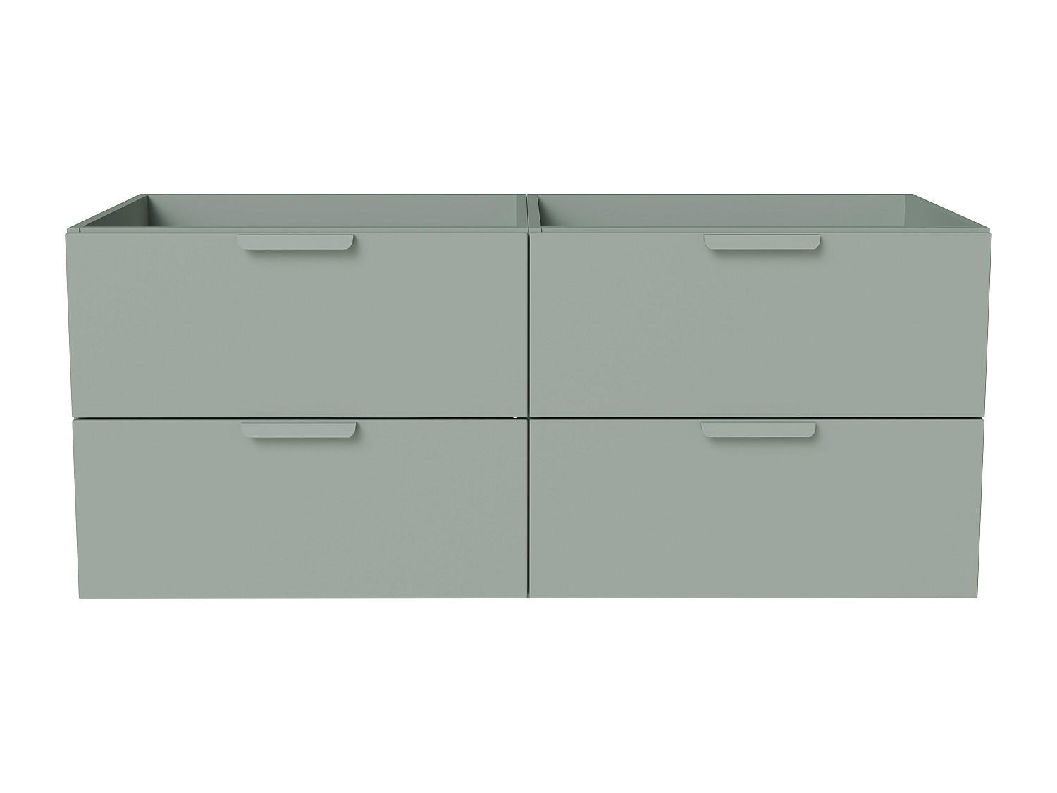 WASCHBECKENUNTERSCHRANK - 120 cm x 46 cm - holz - mandelgrün Avoreli - Grün, Holz (120/50/46cm) - Vente-Unique