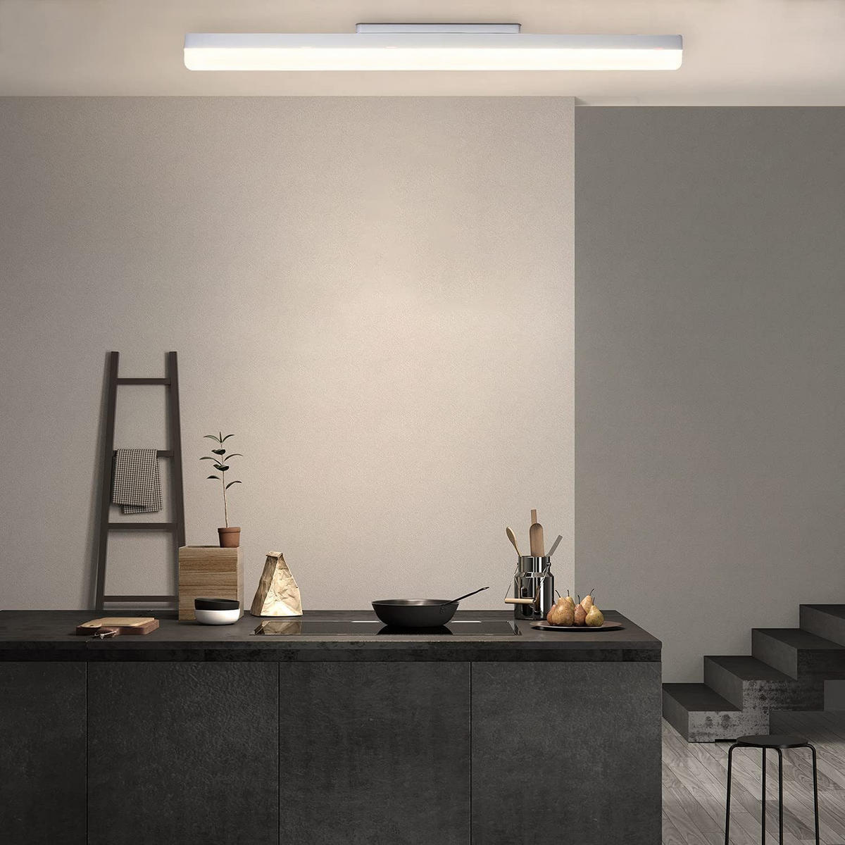LED-DECKENLEUCHTE Aatrox 60/4.5/5cm - Weiß, Metall (60/4.5/5cm) - ZMH