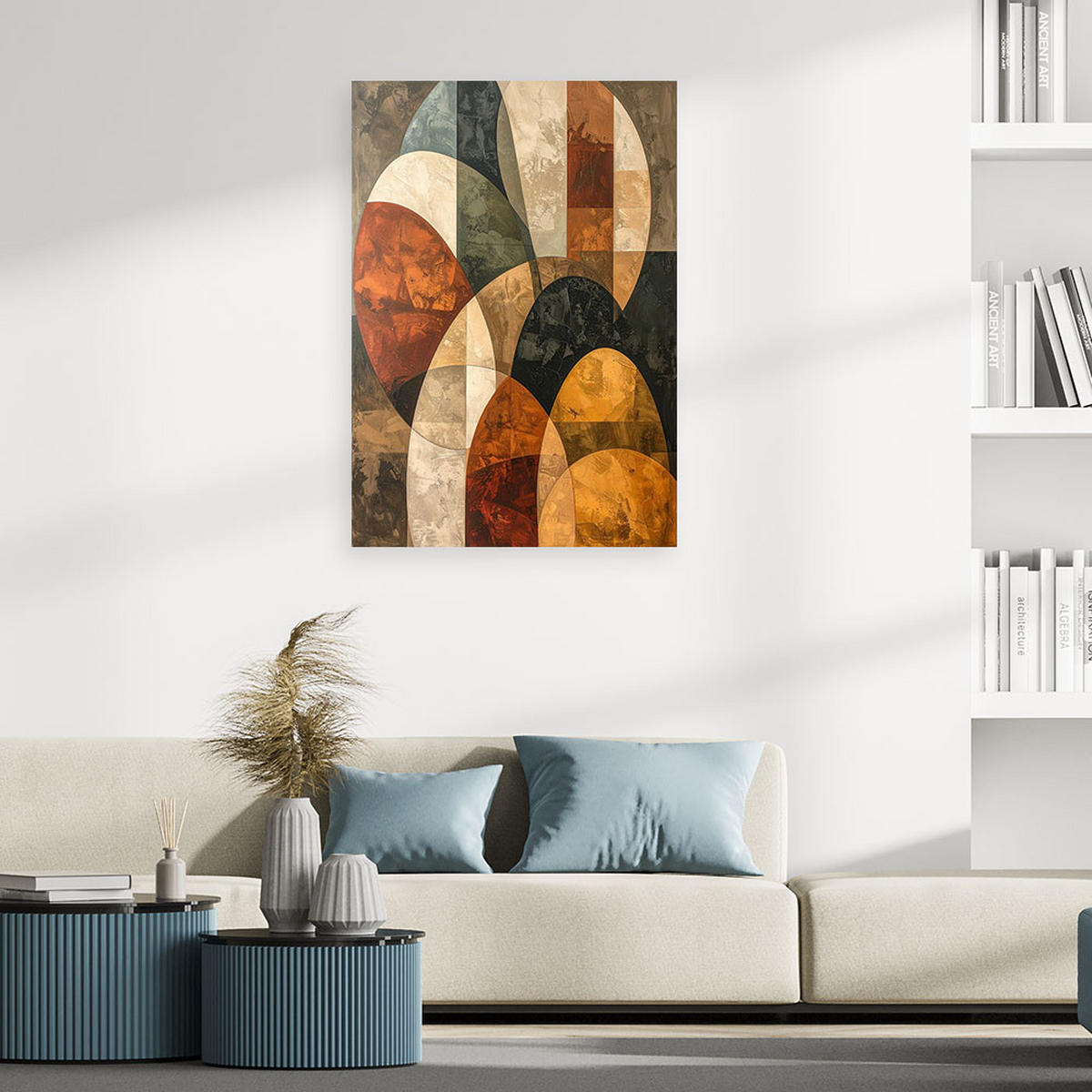 LEINWANDBILD Abstraktion 60x90cm - Braun, Textil (60/90cm) - Feeby